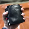 Wallets PNDME Simple Luxury Genuine Leather Men's Black Short Wallet Casual Natural Soft Real Cowhide Daily Card Holder Coin Purse