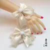 Genouillères originales faites à la main petites choses mariée Lolita manchette en dentelle blanche générer Bracelet de couleur