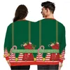 Heren Hoodies Sweatshirts 2023 Twee personen Ugly Sweater Xmas Paren Pullover Romanisatie Kerstmouse Top Shirt Ropa Hombre