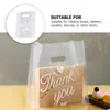 Envoltório de presente 50 pcs sacos de plástico portátil biscoitos biscoitos pão embalagem sacos presente giftgift