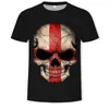 Herren-T-Shirts, Herren-T-Shirts, männlich, Unisex, lässig, 3D-gedrucktes T-Shirt, T-Shirt, Übergröße, Herren, Sommer, mit Totenkopf-Aufdruck