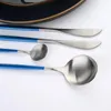 Sin sets Jankng Matte zilver bestek set roestvrij staal flatware keuken zilverwerk steak servies lepel vork mes