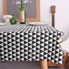 Table Cloth Cotton Tablecloth Print Color Wedding Birthday Party Cover Rectangle Desk Wipe Covers Waterproof