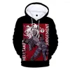 Herrtröjor Creative 3D Cute Helltaker Hoodie Sweatshirt Harajuku Fashion Men/Women Overized Pullovers Game Clothes