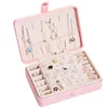 Jewelry Pouches Exquisite Jeweler Box Earring Ring Necklace Mirrored Storage Case Portable Display Holder Women Gift