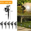 Outdoor Solar Lawn Lights Landscape Spotlights IP65 Waterproof Upgraded Powered Wall Lamp Villa Garden Decorative