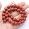 Perline APDGG Naturale 12MM Red River Jasper Pietra Liscia Rotonda Filo Allentato per Collana Creazione di Gioielli Fai da Te