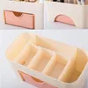 Storage Boxes 3 Style Acrylic Plastic Makeup Cotton Pads Organizer Box Double Layer Lipstick Brush Holder