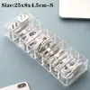 Storage Boxes Clear Jewelry Box Organizer Transparent Cable Container With Lid Accessory Tray For Earrings Necklace