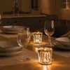 Table Lamps Luxury K9 Diamond Crystal Lamp Retro LED Bar Desk USB Rechargeable Romantic Atmosphere Bedside Night Decor