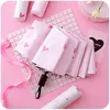 Umbrellas Sunny Umbrella Female Folding Sweet Portable Ins Simple Forest Retro Japanese Cute Rainy WJ030112