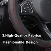 Steering Wheel Covers Car Cover For 37 - 38 CM 14.5''-15'' Anti-slip Inner Ring M Size Braid On Steering-Wheel Styling Protector