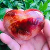 Decorative Figurines Gorgeous Rare Carnelian Geode Crystal Quartz Agate Heart Polished Specimen Natural Stones And Minerals Rated 5.0 /5