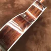 40 "All Solid Wood OM42 Series möter gul akustisk akustisk gitarr