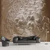 Papéis de parede Papéis de parede personalizados papel de moda em relevo 3D Personagens Art Beauty Living Room Baskroom TV Murais de decoração de parede
