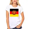 Men's T-skjortor DDR Germany East GDR Flag Retro Wall Emblem Skjorta Normal Anpassa humor Cotton Spring Autumn S-3XL Crazy Leisure