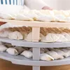 Plates Non-slip Dumplings Storage Rack Plastic Can Be Superimposed Buns Baking Pastry Holder Tray Cooking Tool Kitchen Accessories