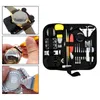 Watch Repair Kits 151 Pieces Tool Kit With Carrying Bag Clock Opener Back Remover For Battery Replacement Watchmaker