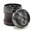 Rökningstillbehör Herb Grinder 4 Layer Mesh Drum Style Zinc Eloy 63mm Diameter Mills Tobakslipor för att röka Crucher Hierba