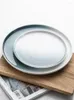 Plates Nordic Ceramic Steak Western Restaurant Dinner 7.5 Inch Serving Plate Home Plateau Dessert Round Dinnerware CN(Origin)