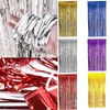 Party Decoration Metallic Foil Fringe Shimmer Backdrop Wall Birthday Wedding Po Booth Tinsel Curtain DecorationParty