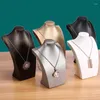 Bolsas de joias Mannequin Display Stand Stand Pingents Holder Organizer Bust Showcase Showcase prateleira