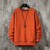 Men's Hoodies O-neck Men Casual Sweatshirt Size M-5XL Solid Color Long Sleeve Shirt Man Autumn Spring Pullovers