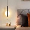 Lampy wiszące światła metalowa lampa ciało akrylowe Acrylowe nowoczesne proste styl wiszący oświetlenie wnętrza Luminaire