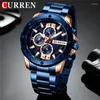 Wristwatches Wrist Watch Men Waterproof Chronograph Military Army Stainless Steel Male Clock Top Man Sport Watches 8336Wristwatches Wristwat