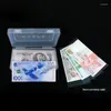 Caixas de armazenamento 100pcs BankNotes Holder Coin Bags Caixa de plástico 8.5 17cm Página PVC Papel Dinheiro Bolsa de proteção transparente portátil