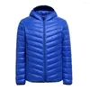 Men's Down ZOGAA Brand 2023 Men Jacket Winter Casual Fashion Streetwear Puffer 5 Color Hooded Zipper Parka Size Plus S-3XL