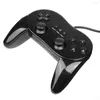 Contrôleurs de jeu Manettes de jeu de haute qualité Contrôleur classique avec poignée Joypad Manette de jeu en plastique Noir Blanc Console