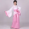 Stage Wear Ancient Chinese Costume Woman Traditional Hanfu Folk Dance Performance Dress Retro Year Oriental Print Clothing Set