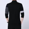 Polos masculinos plus size 5xl 2023 Spring outono de manga longa camisas pólo masculino machado fit casual moda vestido