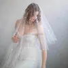 Bridal Veils Romantic Veil Wedding With Pearls Tulle For Bride Without Comb JD2023