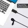 Microphones Universal USB Microphone Lavalier Clip-On Computer Mic Plug And Play Omnidirectional