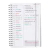 Ongedateerd dagelijkse wekelijkse maandelijkse planningsdoelen Notebook To Do List Habit Tracker met spiraalvormige binding voor vrouwelijke mannen