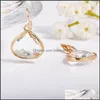 Dangle Lustre Trendy Teardrop Verre Cristal Boucles D'oreilles Or Couleur Goutte D'eau Boucle D'oreille Pour Femmes Filles Mode Jewelryz Livraison Je Dhwwv