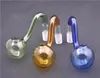 완벽한 포장 유리 오일 버너 파이프 10mm 14mm 18mm 수컷 암컷 Pyrex 유리 파이프 DAB RIG BONGS 유리 구부러진 오일 파이프