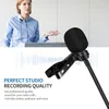 Microphones Universal USB Microphone Lavalier Clip-On Computer Mic Plug and Play Omnidirectional