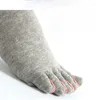 Women Socks 1Pairs/Lot Japanese Style Tabi Toe Cotton Men Bamboo Fiber Deodorant Breathable Separate Kimono Five Fingers