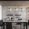 Lampade a sospensione Nordic Modern Glass Lights LOFT Lampade a sospensione a LED industriali E27 per arredamento bar ristorante cucina