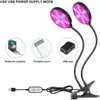 Luzes Grow 60W Light Auto On/Off 4/8/12h Timer Full Spectrum T5 Brilho Dimmable 3 Modos 156 LEDS Clip na lâmpada
