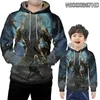 Men's Hoodies Antumn Winter Mens 3d Printed Blue Monster Hoodie Boy Super Dalian 4XL-K1003d Adult Man