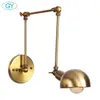 مصابيح الجدار الصناعية Art Deco Light Oil Brass Finish Arm Arm Lamp