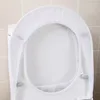 Tampas de assento no banheiro Capa capa de papel descartável Viagem Taxa portátil Non Pads Tiolet Clear Fabric Banheiro WC Liners