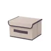 3 pièces ensemble bacs de rangement pliables sacs de rangement Cubes boîtes avec couvercle boîte de rangement Cube Cubby panier placard organisateur pour placard chambre 1223882