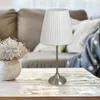 Tischlampen mit plissiertem Metallsockel, Dekor für Wohnzimmer, Schlafzimmer, Haus, Nachttisch, Nachttisch, Heimbüro, Familienlichter