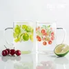 Mugs Cute Glass Tea Mug Milk Coffee Cup Beauty Fruit Funny Eco-Friendly Handgrip Travel Weird Gifts 2023 50MKB23