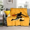 Couvertures basket-ball créatif canapé manta imprimé personnalisé couvercle de lit molle et poilue plaid à plaid de flanelle chaude fans de ventilateurs